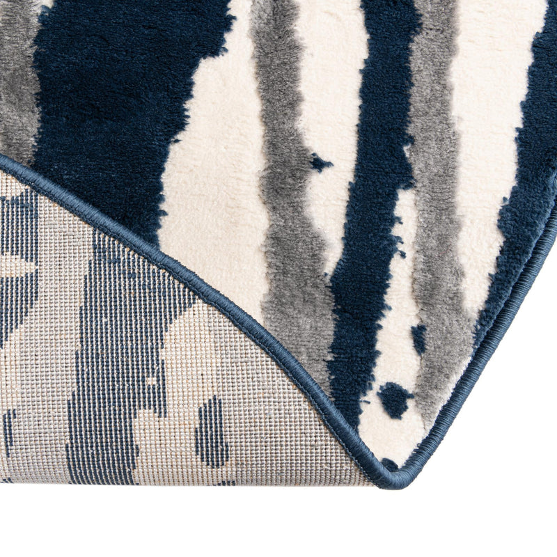 Verona Elegance Collection Area Rug -  Lazise Round Navy Blue  lifestyle 54