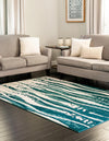 Verona Elegance Collection Area Rug -  Lazise Rectangle Teal  lifestyle 6