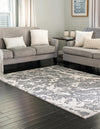 Verona Elegance Collection Area Rug -  Garda Rectangle Gray  lifestyle 7