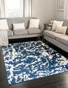 Verona Elegance Collection Area Rug -  Garda Rectangle Navy Blue  lifestyle 4