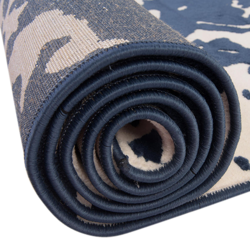 Verona Elegance Collection Area Rug -  Garda Rectangle Navy Blue  lifestyle 26