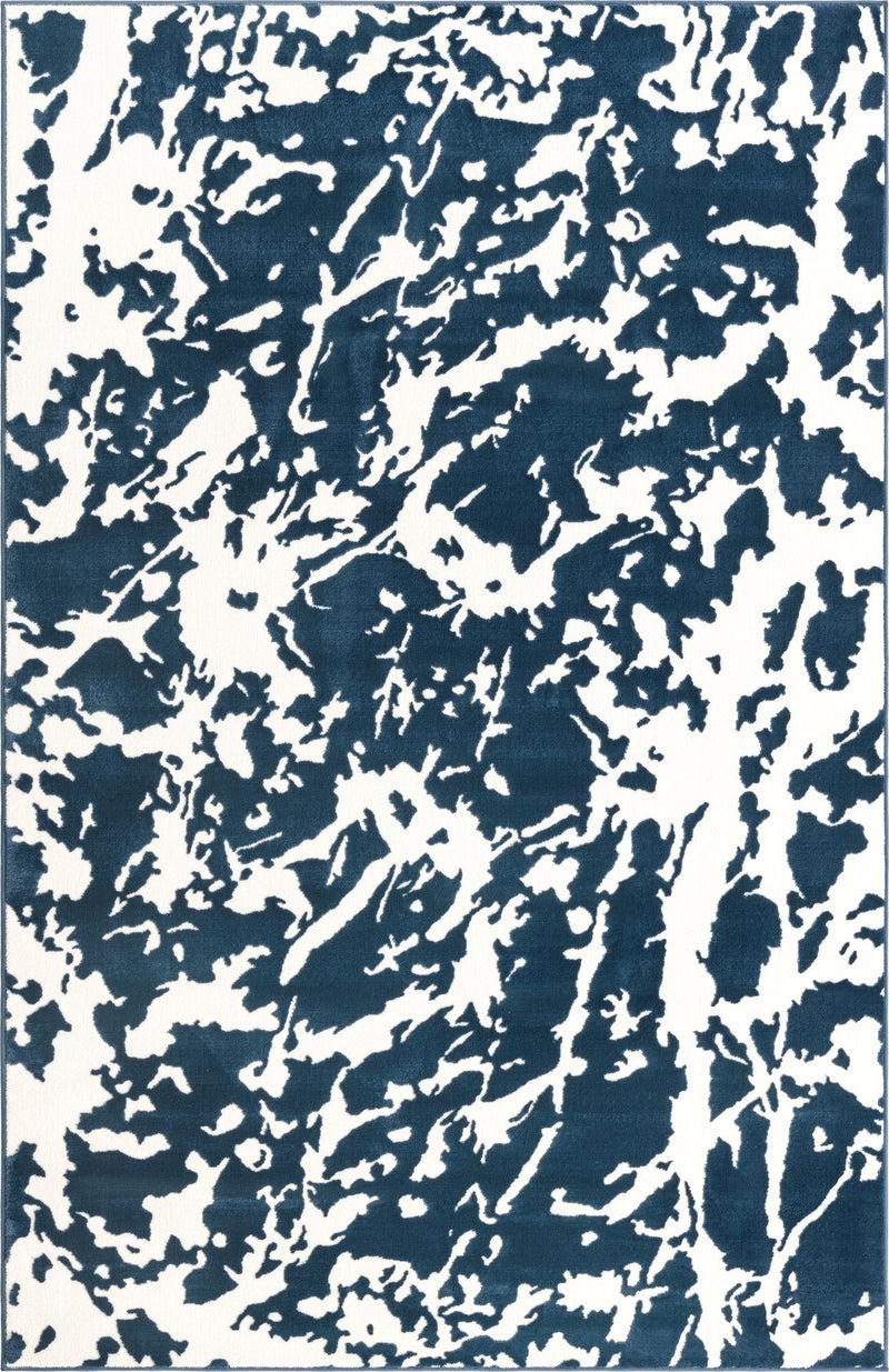 Verona Elegance Collection Area Rug -  Garda Rectangle Navy Blue  lifestyle 2