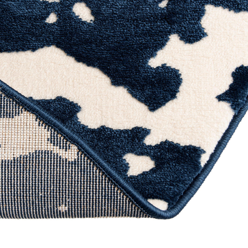 Verona Elegance Collection Area Rug -  Garda Round Navy Blue  lifestyle 56