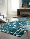 Verona Elegance Collection Area Rug -  Garda Rectangle Teal  lifestyle 11
