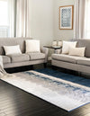 Verona Elegance Collection Area Rug -  Malcesine Rectangle Navy Blue  lifestyle 5