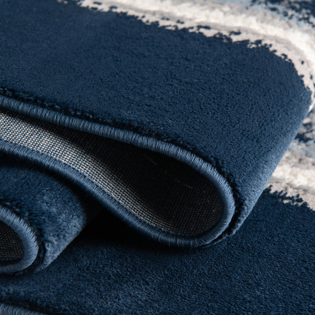 Verona Elegance Collection Area Rug -  Malcesine Rectangle Navy Blue  lifestyle 7