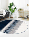 Verona Elegance Collection Area Rug -  Malcesine Round Navy Blue  lifestyle 16