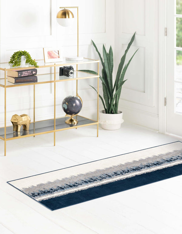 Verona Elegance Collection Area Rug -  Malcesine Runner Navy Blue  lifestyle 17