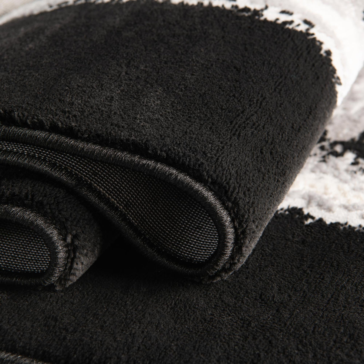 Verona Elegance Collection Area Rug -  Malcesine Rectangle Black  lifestyle 6