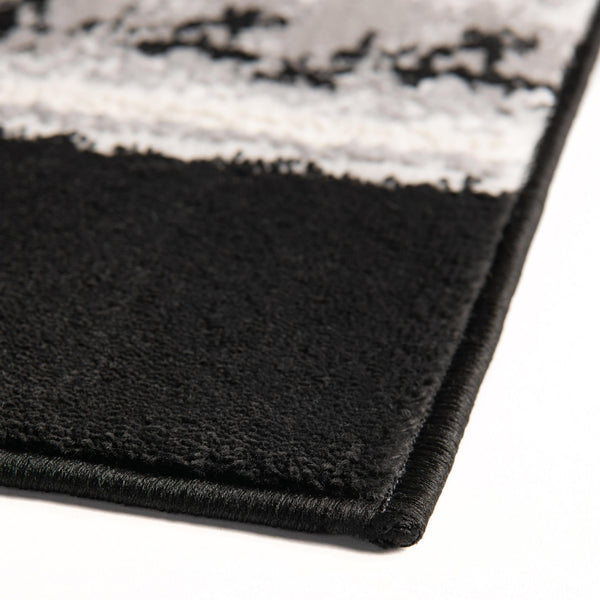 Verona Elegance Collection Area Rug -  Malcesine Rectangle Black  lifestyle 8