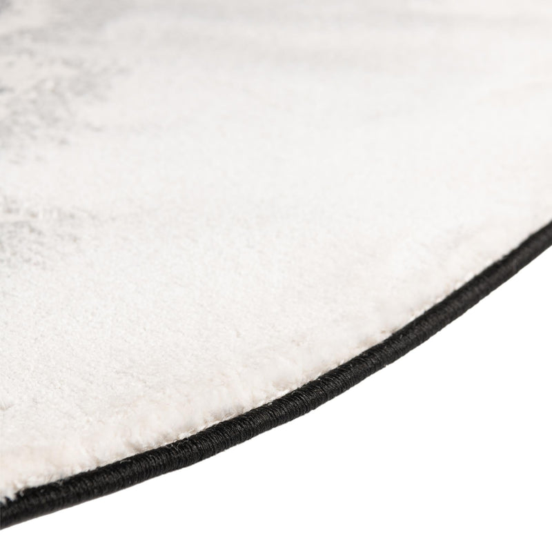 Verona Elegance Collection Area Rug -  Malcesine Round Black  lifestyle 27