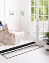 Verona Elegance Collection Area Rug -  Malcesine Runner Black  lifestyle 22