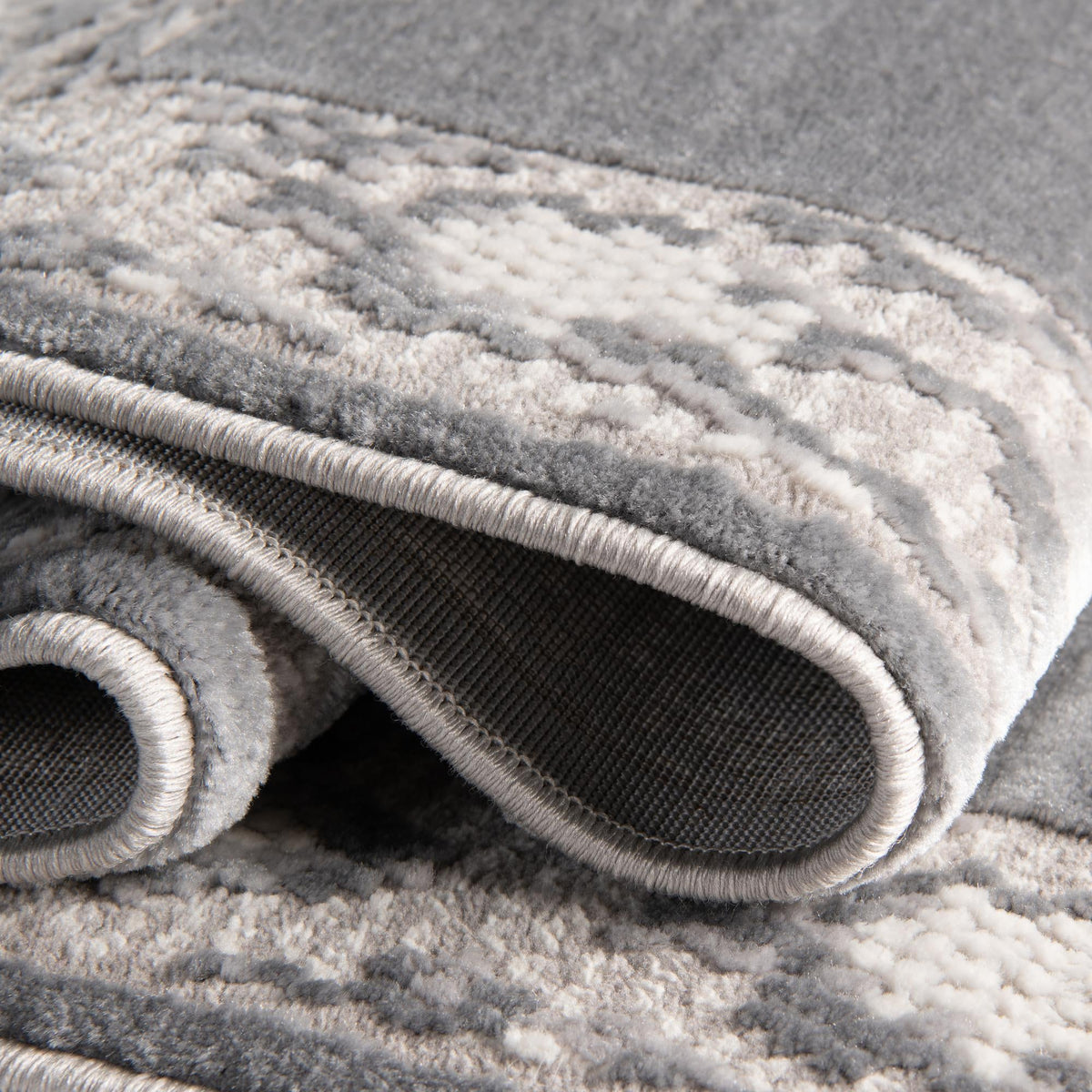 Verona Elegance Collection Area Rug -  Sirmione Round Gray  lifestyle 25