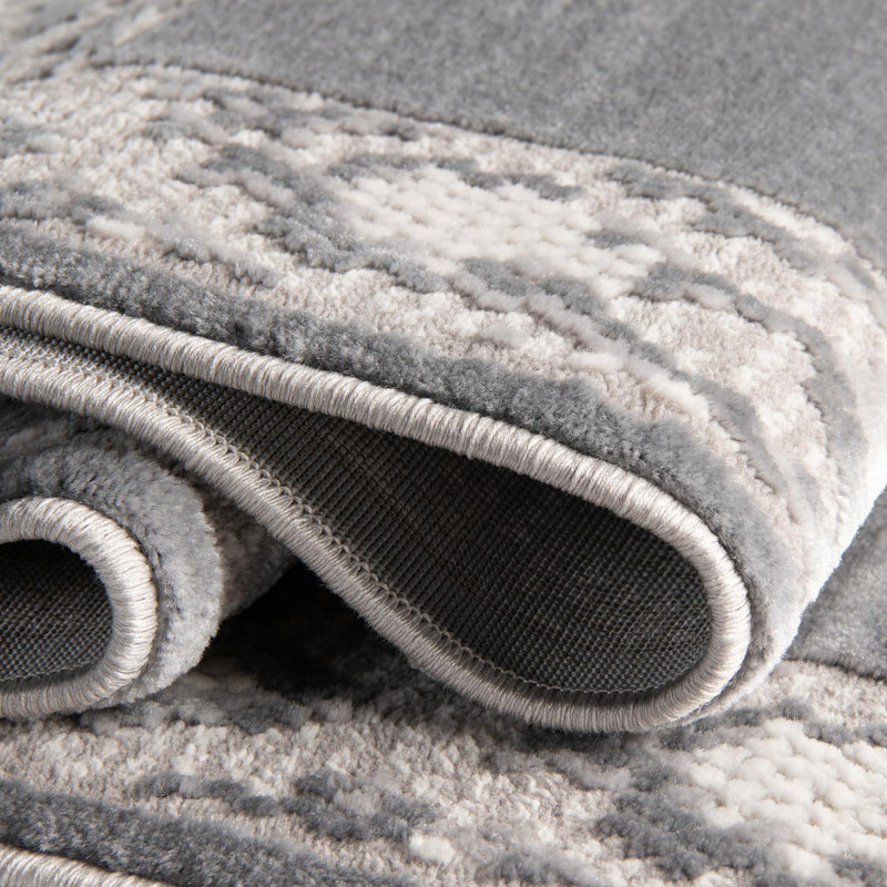 Verona Elegance Collection Area Rug -  Sirmione Round Gray  lifestyle 25