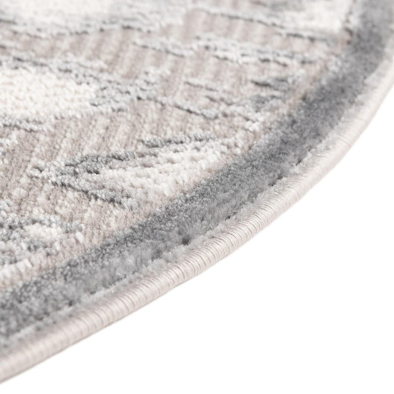 Verona Elegance Collection Area Rug -  Sirmione Round Gray  lifestyle 28