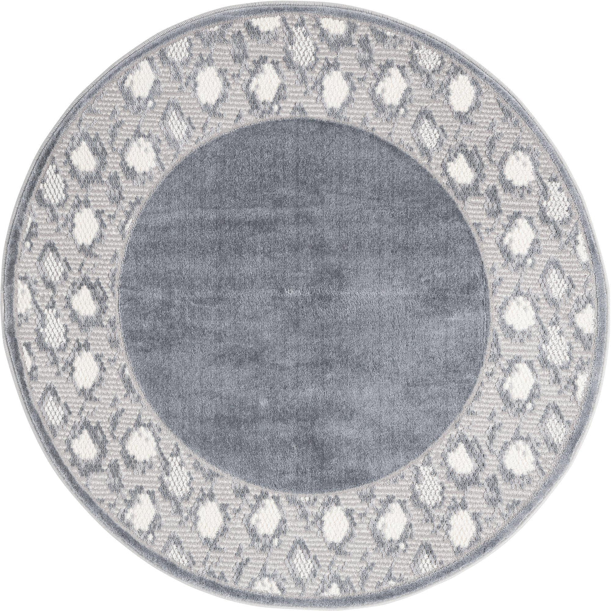 Verona Elegance Collection Area Rug -  Sirmione Round Gray  lifestyle 16