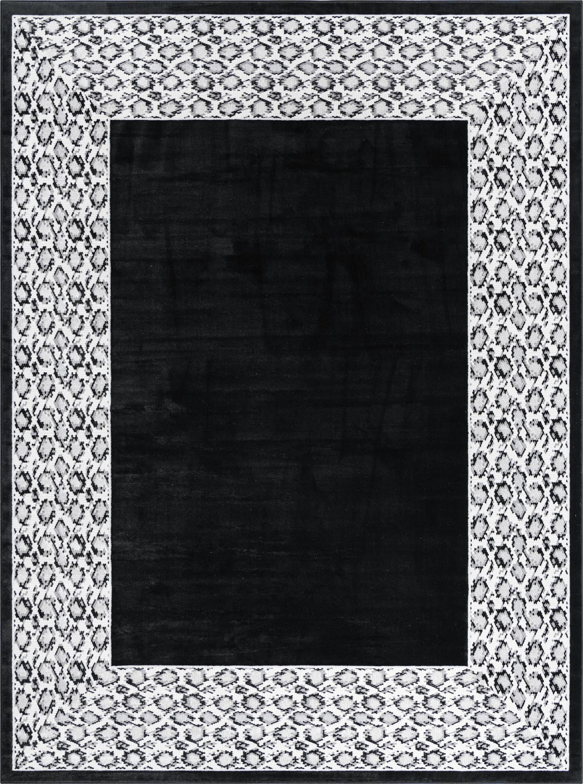 Verona Elegance Collection Area Rug -  Sirmione Rectangle Black Main