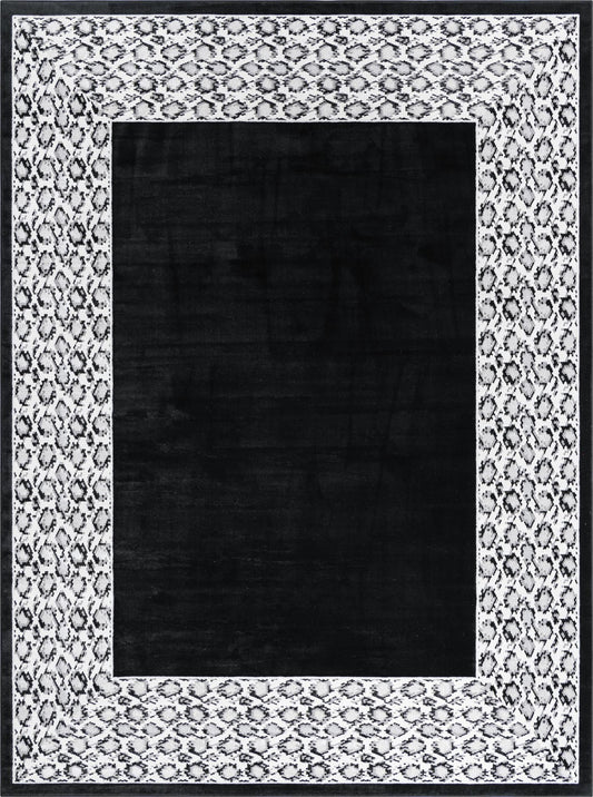 Verona Elegance Collection Area Rug -  Sirmione Rectangle Black Main
