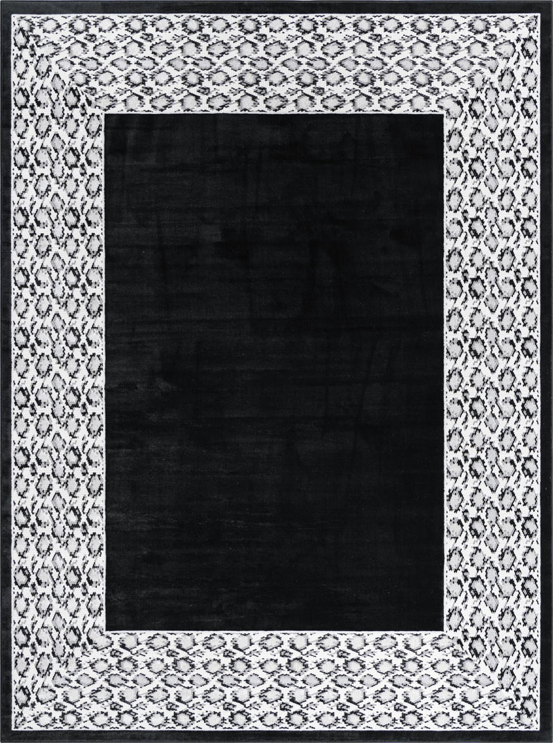 Verona Elegance Collection Area Rug -  Sirmione Rectangle Black Main