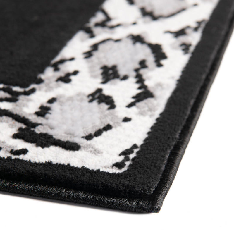 Verona Elegance Collection Area Rug -  Sirmione Rectangle Black  lifestyle 9