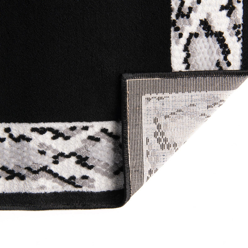 Verona Elegance Collection Area Rug -  Sirmione Rectangle Black  lifestyle 13