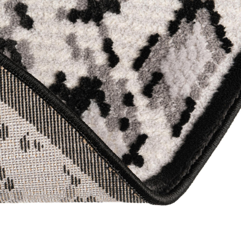 Verona Elegance Collection Area Rug -  Sirmione Round Black  lifestyle 45