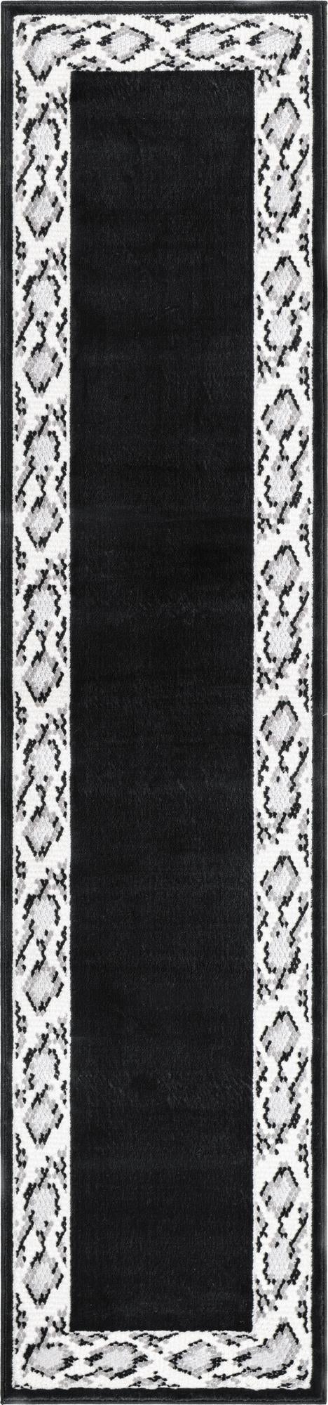 Verona Elegance Collection Area Rug -  Sirmione Runner Black  lifestyle 22