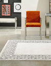 Verona Elegance Collection Area Rug -  Sirmione Rectangle White  lifestyle 6