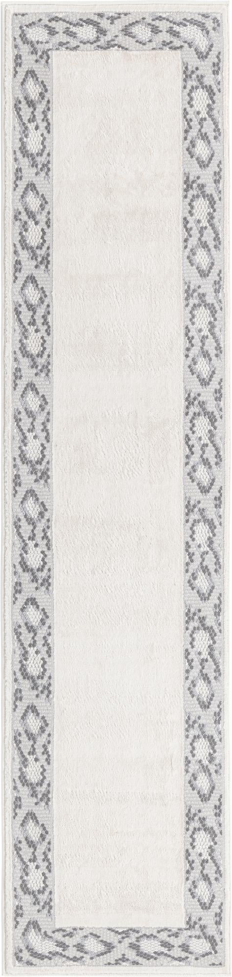 Verona Elegance Collection Area Rug -  Sirmione Runner White  lifestyle 15