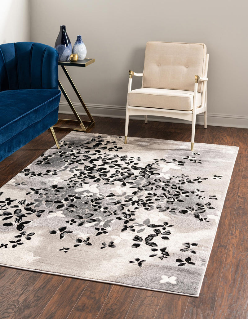 Verona Elegance Collection Area Rug -  Peschiera Rectangle Gray  lifestyle 3