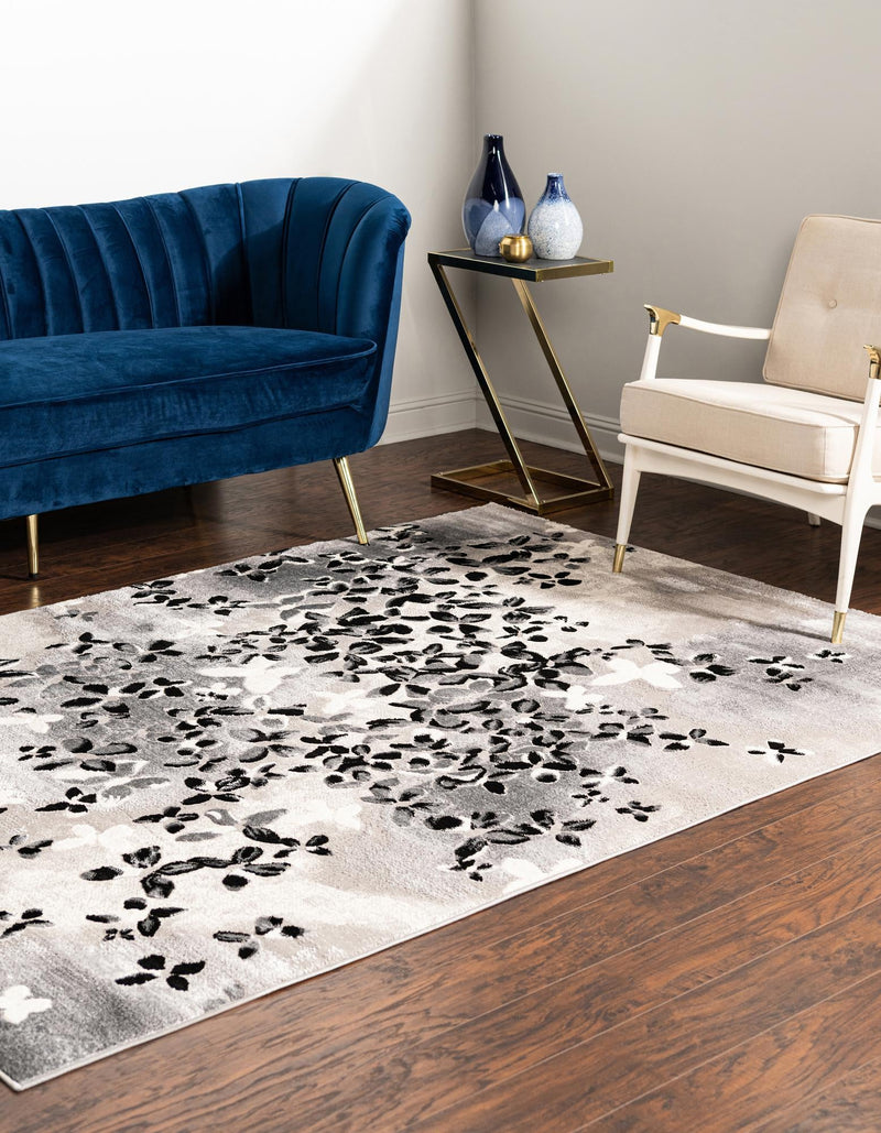 Verona Elegance Collection Area Rug -  Peschiera Rectangle Gray  lifestyle 4