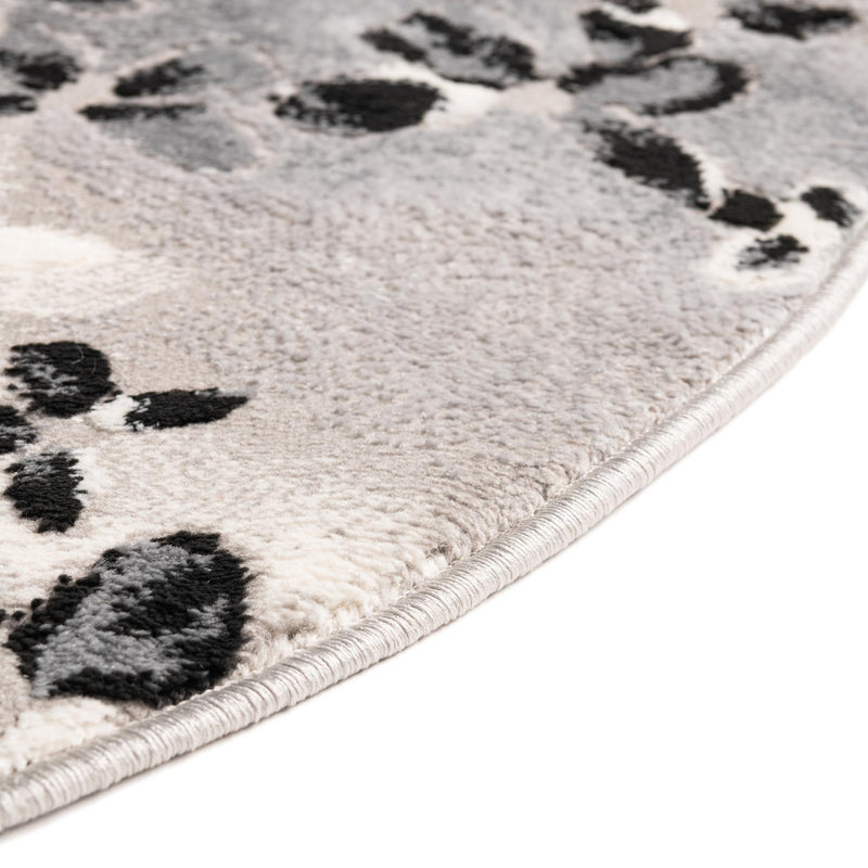 Verona Elegance Collection Area Rug -  Peschiera Round Gray  lifestyle 24