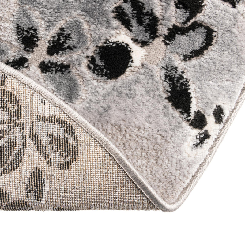 Verona Elegance Collection Area Rug -  Peschiera Round Gray  lifestyle 28
