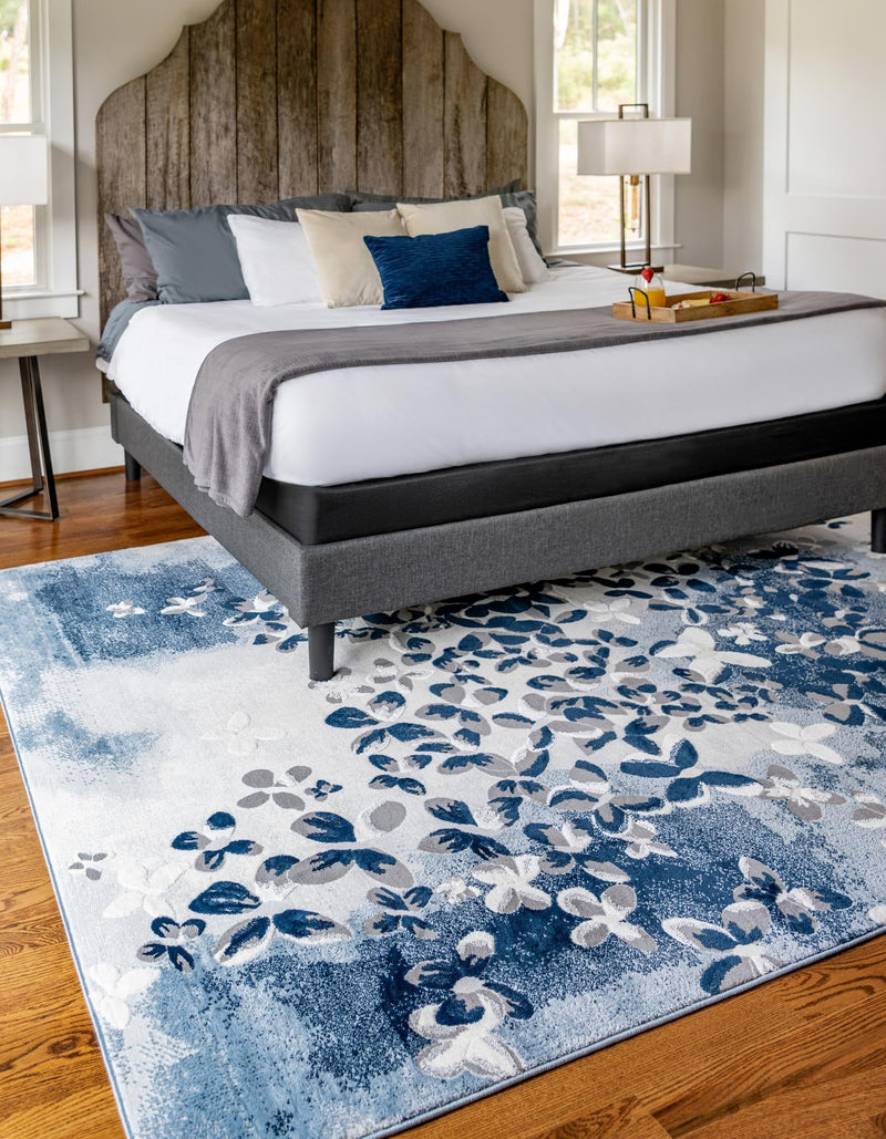 Verona Elegance Collection Area Rug -  Peschiera Rectangle Blue  lifestyle 8