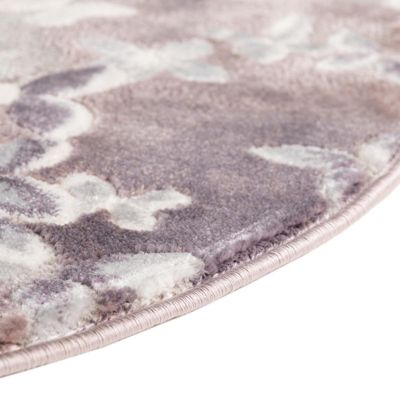 Verona Elegance Collection Area Rug -  Peschiera Round Violet  lifestyle 44
