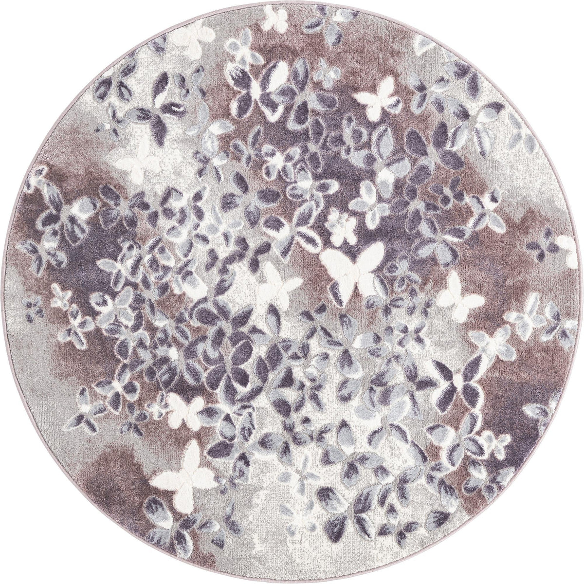 Verona Elegance Collection Area Rug -  Peschiera Round Violet  lifestyle 28