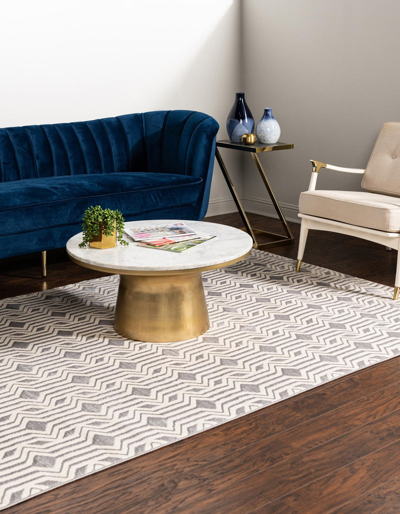 Verona Elegance Collection Area Rug -  Torri Rectangle Gray  lifestyle 8