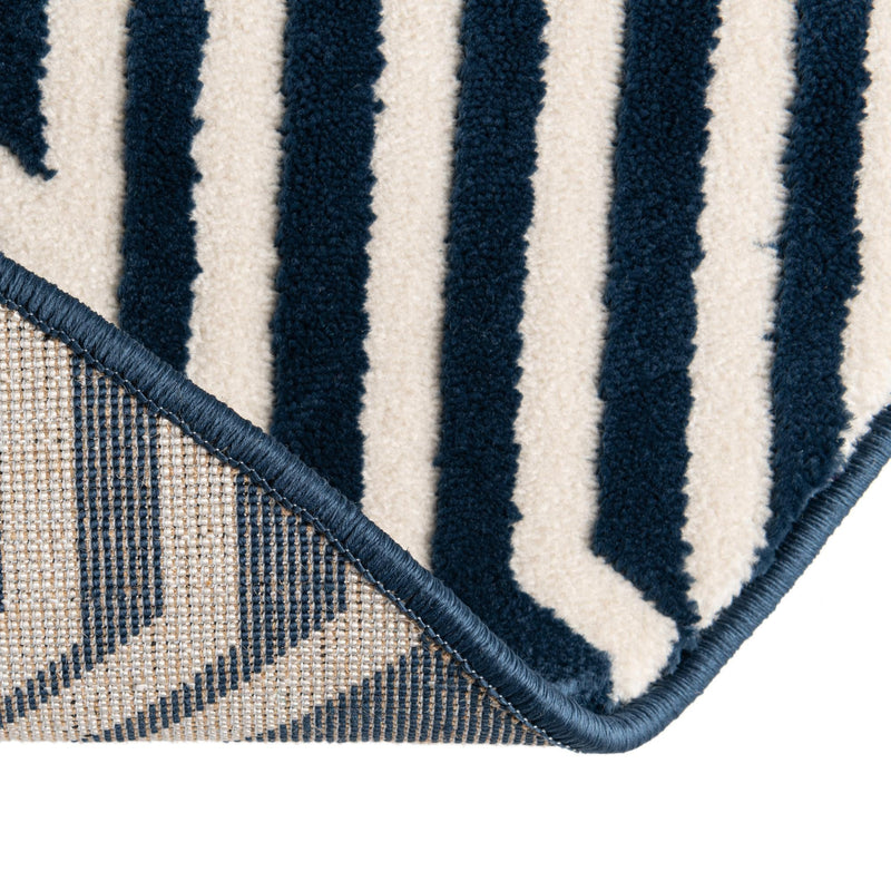Verona Elegance Collection Area Rug -  Torri Round Navy Blue  lifestyle 66