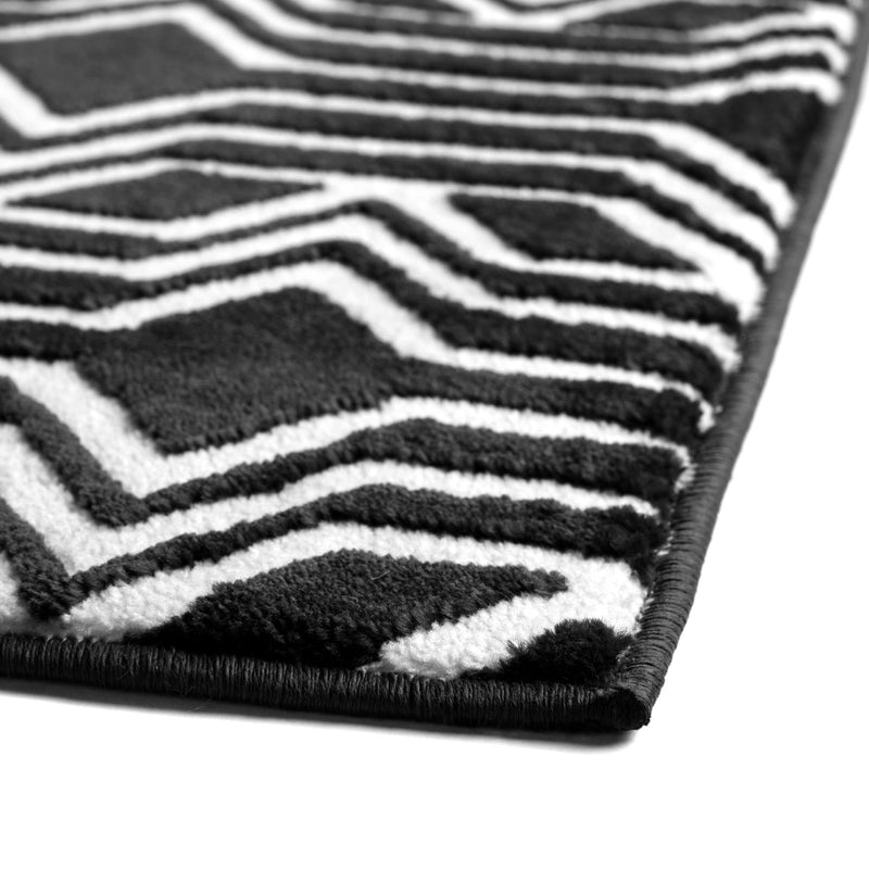 Verona Elegance Collection Area Rug -  Torri Runner Black  lifestyle 40