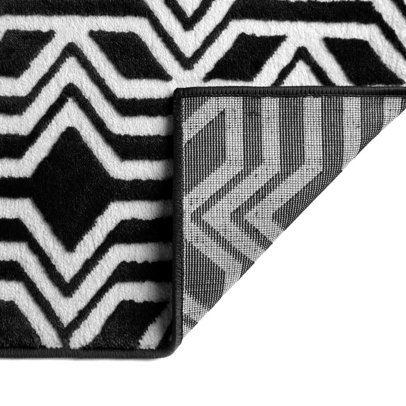 Verona Elegance Collection Area Rug -  Torri Runner Black  lifestyle 46