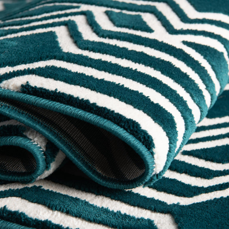 Verona Elegance Collection Area Rug -  Torri Rectangle Teal  lifestyle 12