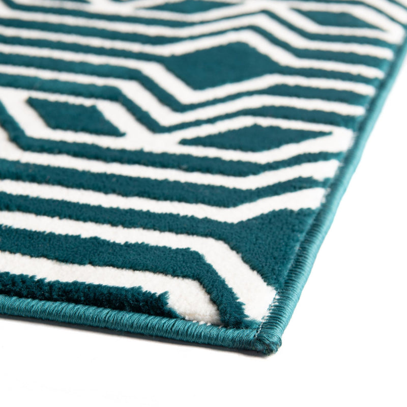 Verona Elegance Collection Area Rug -  Torri Rectangle Teal  lifestyle 15