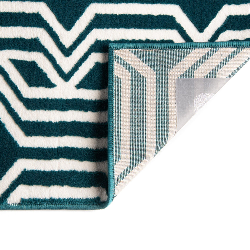 Verona Elegance Collection Area Rug -  Torri Rectangle Teal  lifestyle 21
