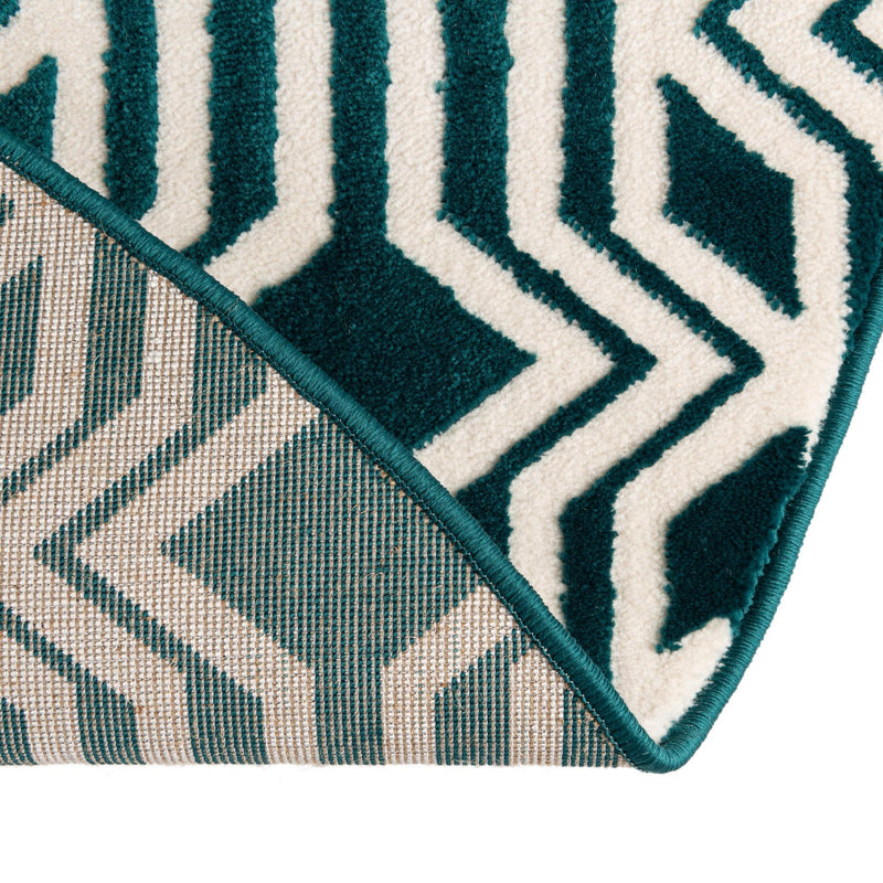 Verona Elegance Collection Area Rug -  Torri Round Teal  lifestyle 50