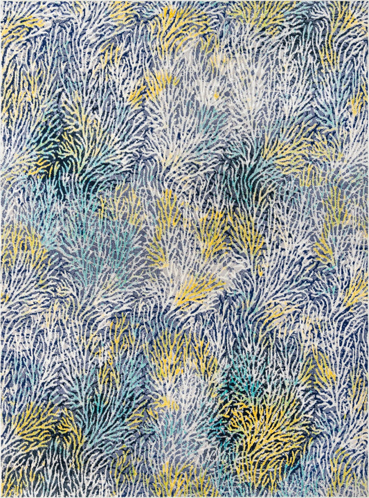 Atlantis Oasis Collection Area Rug - Coralia Rectangle Blue Main