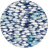 Atlantis Oasis Collection Area Rug -  Lagoon Round Blue  lifestyle 9