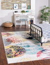Atlantis Oasis Collection Area Rug -  Reef Rectangle Multi  lifestyle 2
