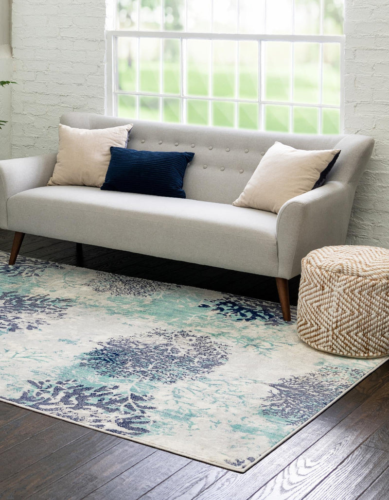 Atlantis Oasis Collection Area Rug -  Palmia Rectangle Blue  lifestyle 3