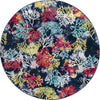 Atlantis Oasis Collection Area Rug -  Serenity Round Multi  lifestyle 16