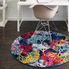 Atlantis Oasis Collection Area Rug -  Serenity Round Multi  lifestyle 42